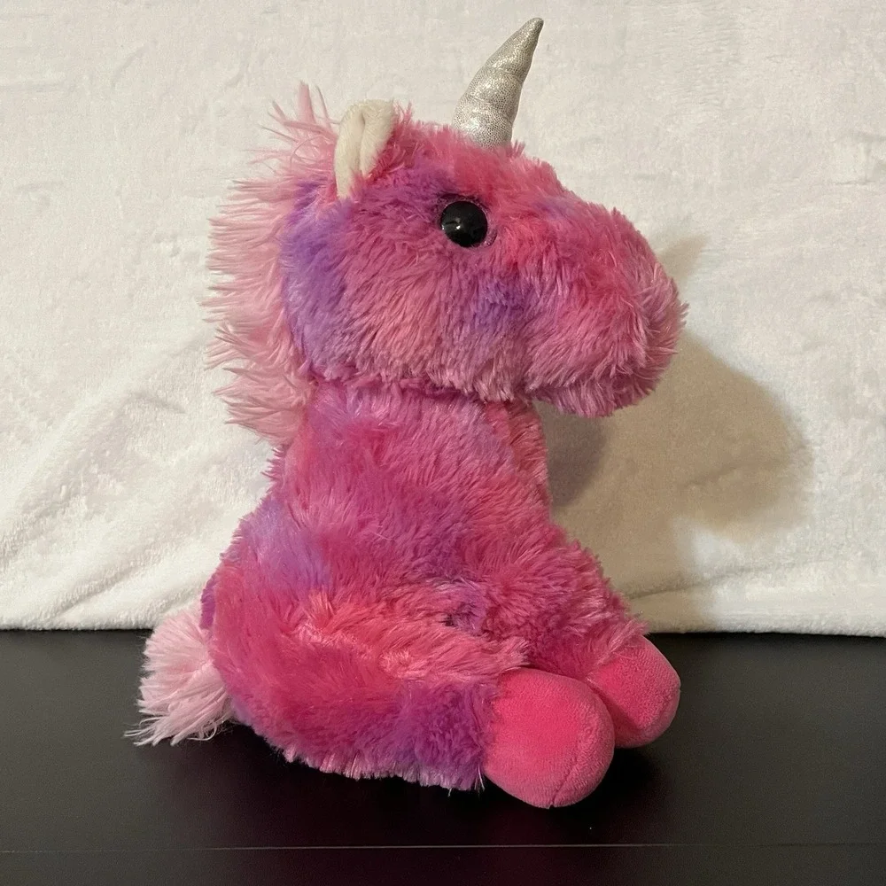 Walmart Plush Unicorn Pink Purple Glitter Eyes Lovey Rare Wal-Mart 10
